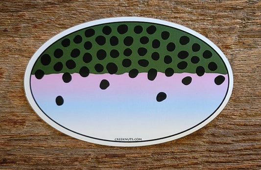 Steelhead Skin Oval Sticker