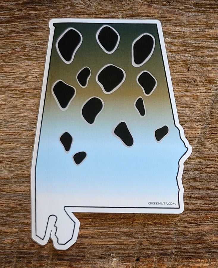 Alabama Speckled Sea Trout Sticker