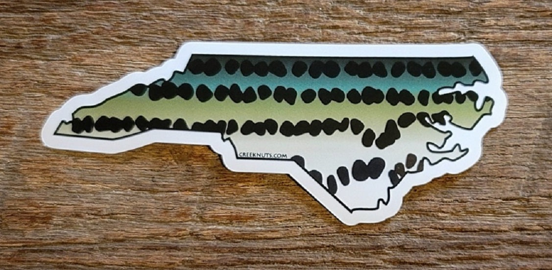 North Carolina Striper Stickers