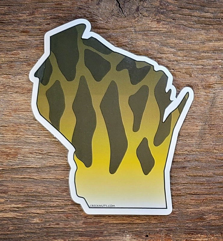 Wisconsin Smallmouth Bass Sticker