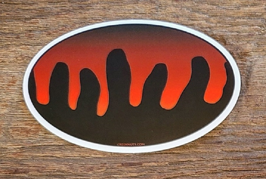 Sockeye Salmon Oval Skin Sticker