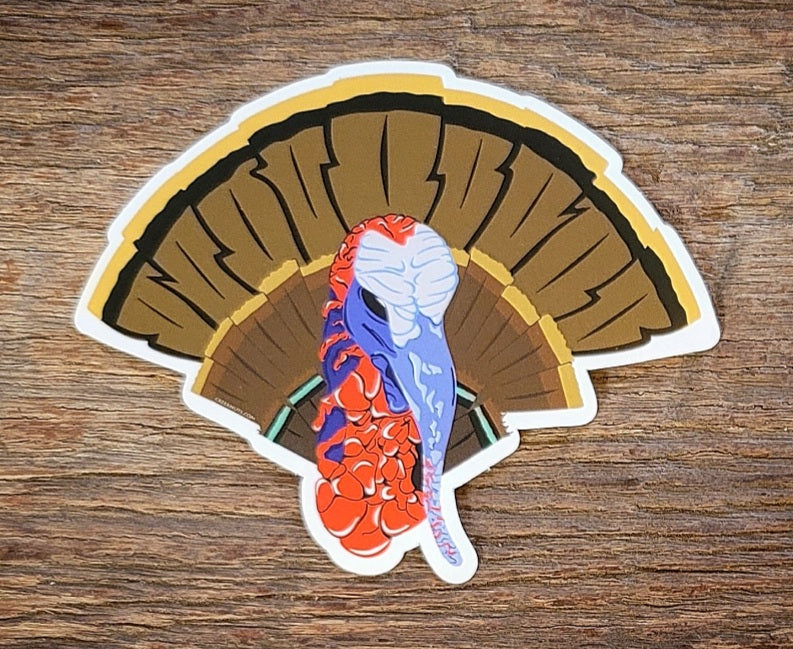 Angry Turkey Sticker