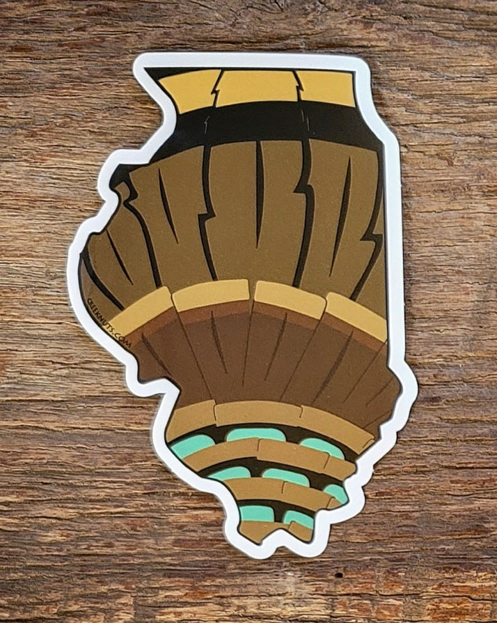 Illinois Turkey Sticker