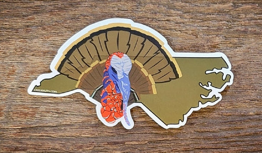 Turkey on North Carolina Sticker
