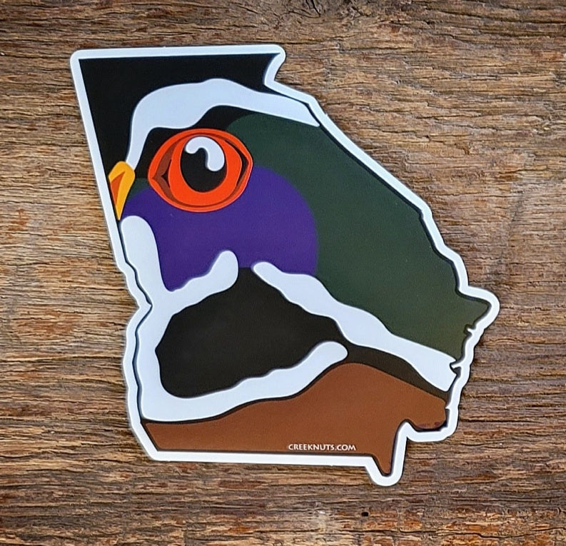 Georgia Wood Duck Sticker