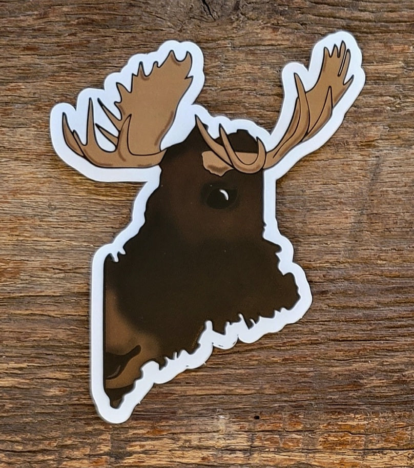 Maine Moose Sticker