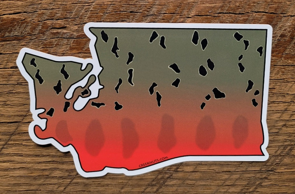 Washington Chinook Salmon Sticker