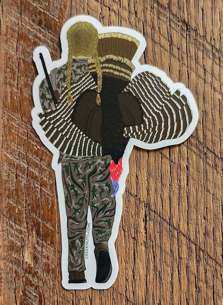 Female Turkey Hunter Sticker