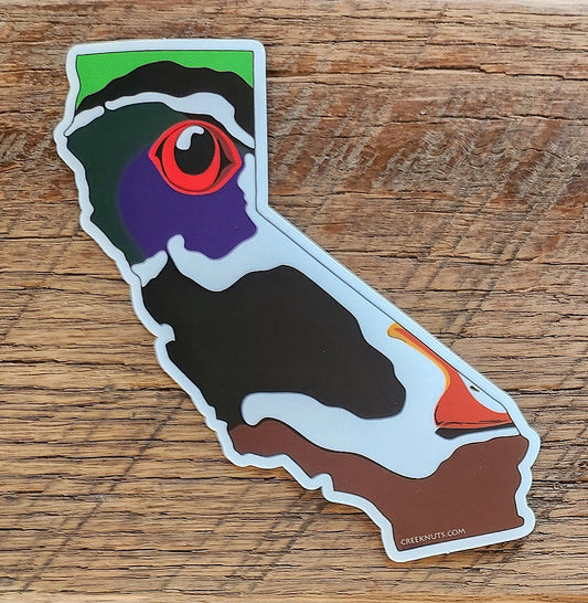 California Wood Duck Sticker