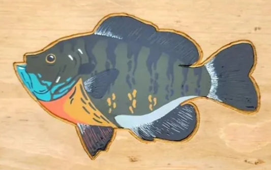 Hand-Painted Warmwater Fish