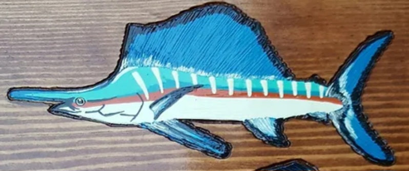 Hand-Painted Saltwater Fish