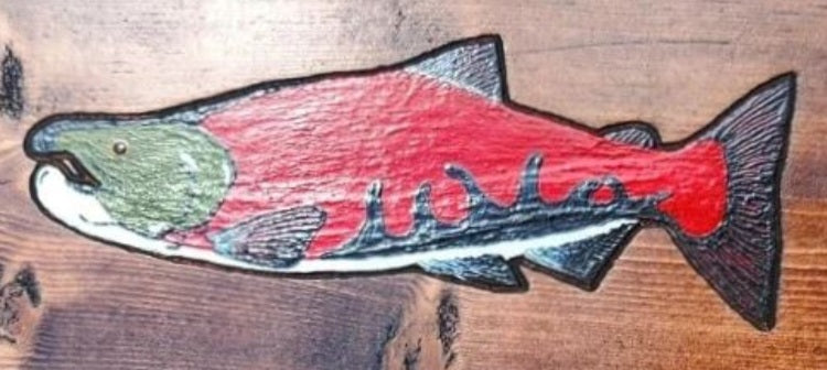 Hand-Painted Salmon