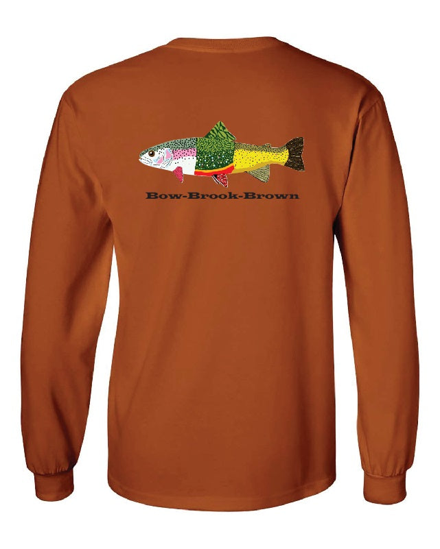 Bow-Brook-Brown Long Sleeve T-Shirt