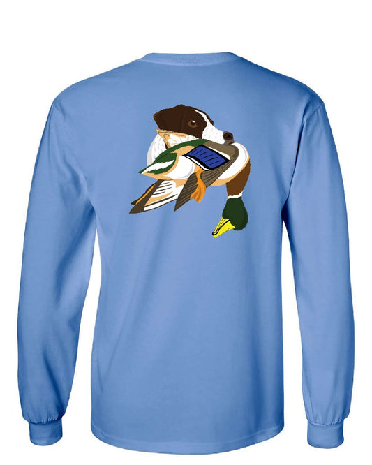 German Shorthaired Pointer with Mallard Duck Long Sleeve T-Shirt