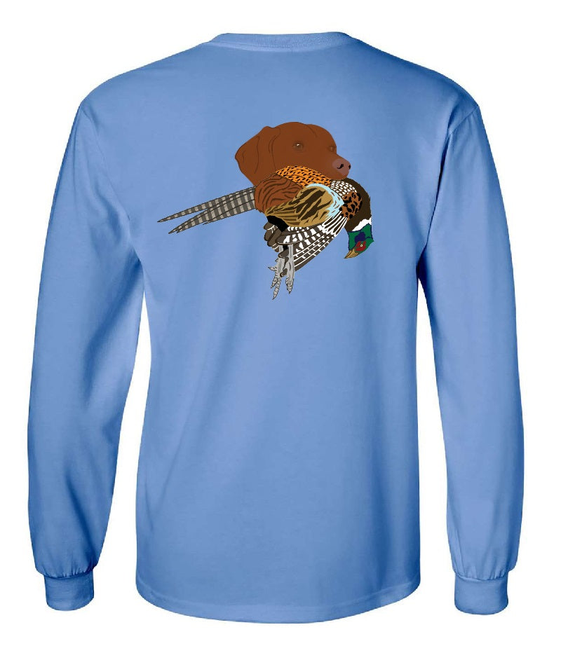 Vizsla with Pheasant Long Sleeve T-Shirt