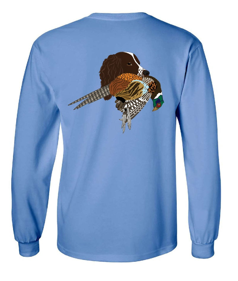 Springer Spaniel with Pheasant Long Sleeve T-Shirt