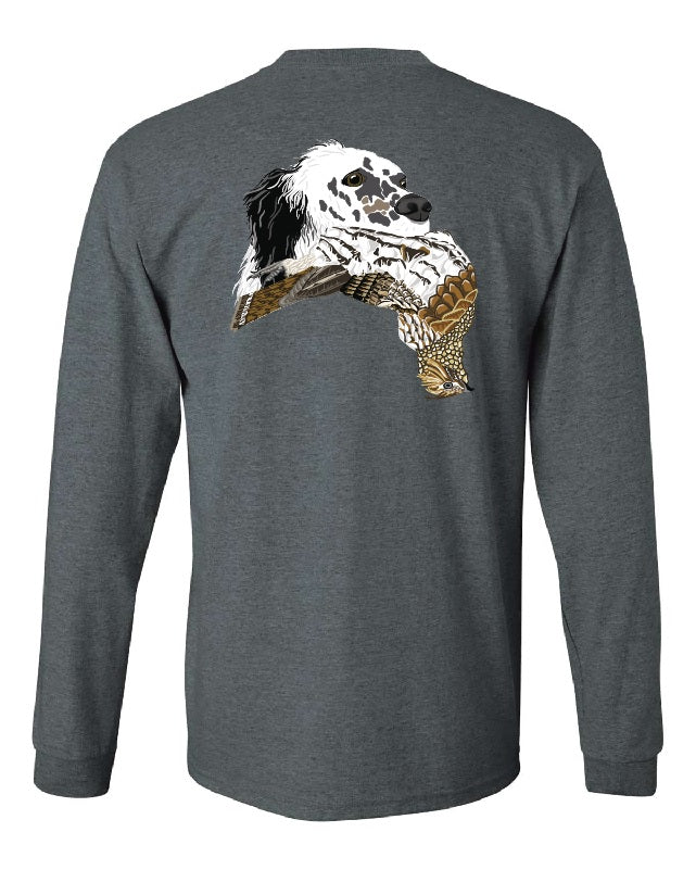 English Setter with Grouse Long Sleeve T-Shirt