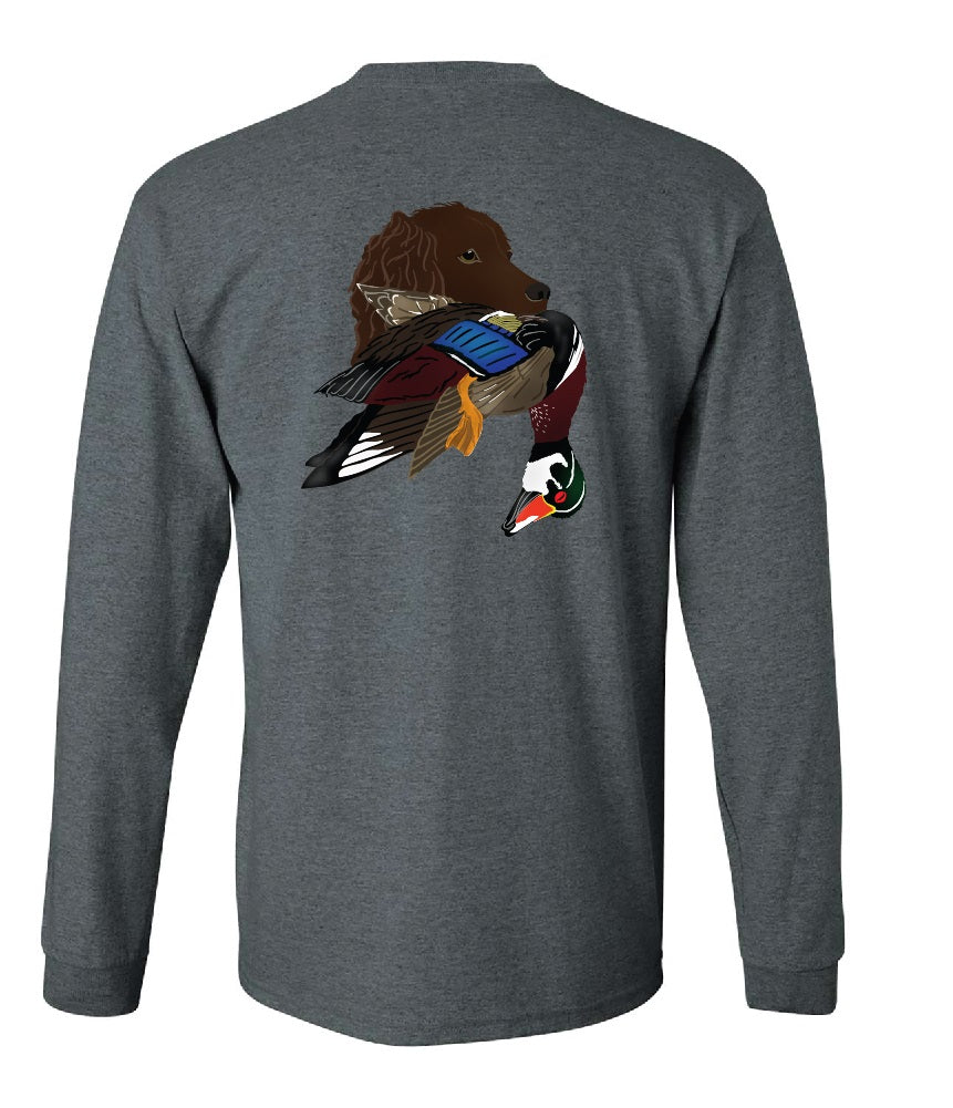 Boykin Spaniel with Wood Duck Long Sleeve T-Shirt