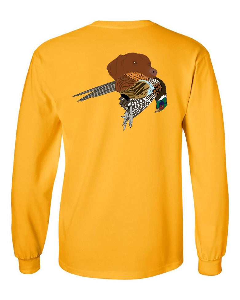 Vizsla with Pheasant Long Sleeve T-Shirt