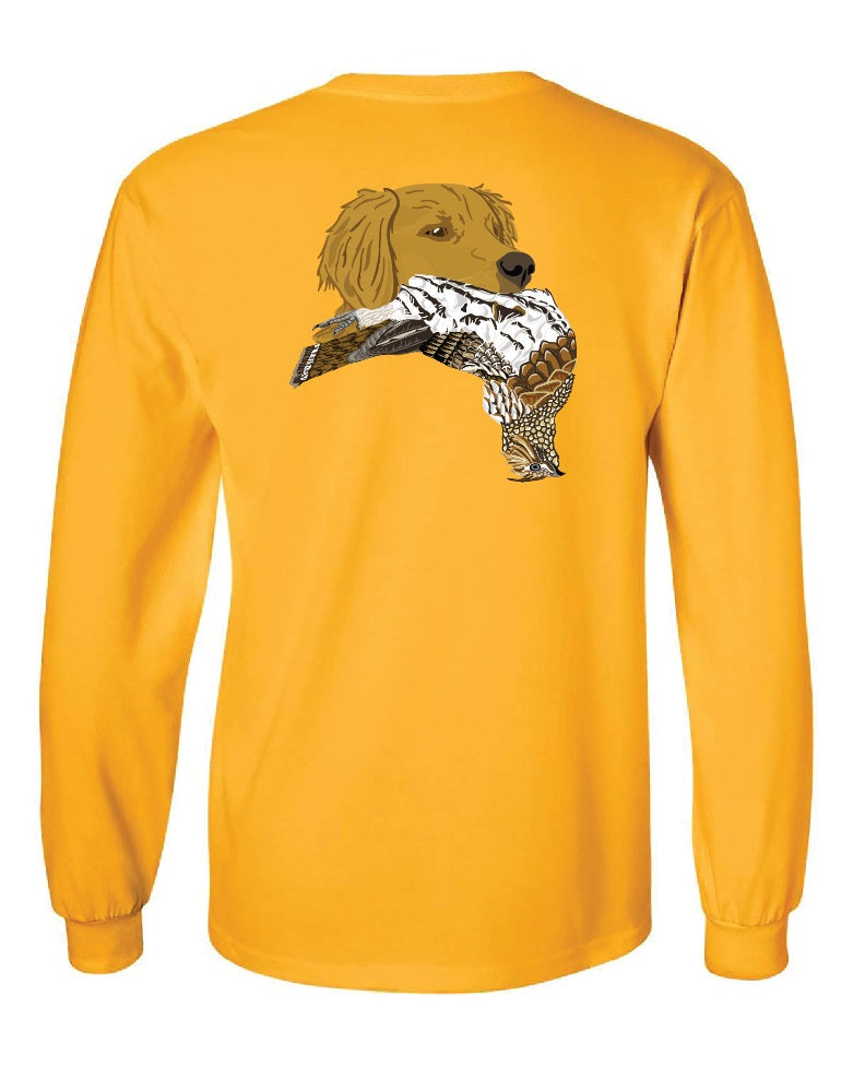Golden Retriever with Grouse Long Sleeve T-Shirt