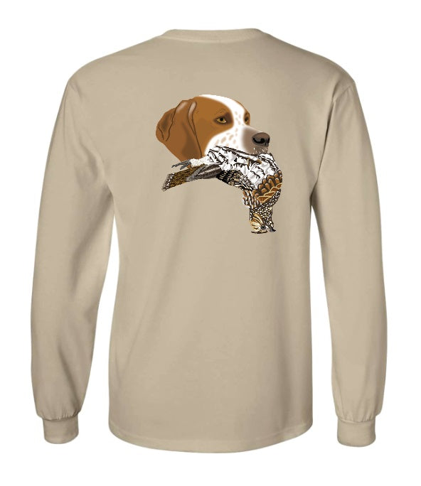 English Pointer with Grouse Long Sleeve T-Shirt
