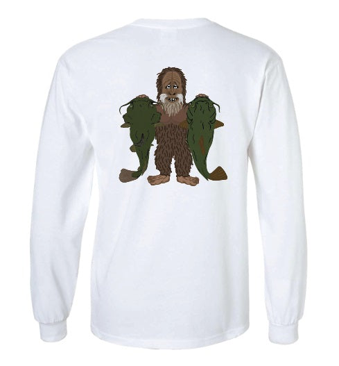 Bigfoot with Catfish Long Sleeve T-Shirt